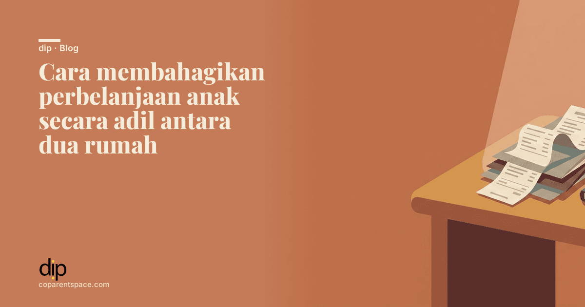 Cara membahagikan perbelanjaan anak secara adil antara dua rumah