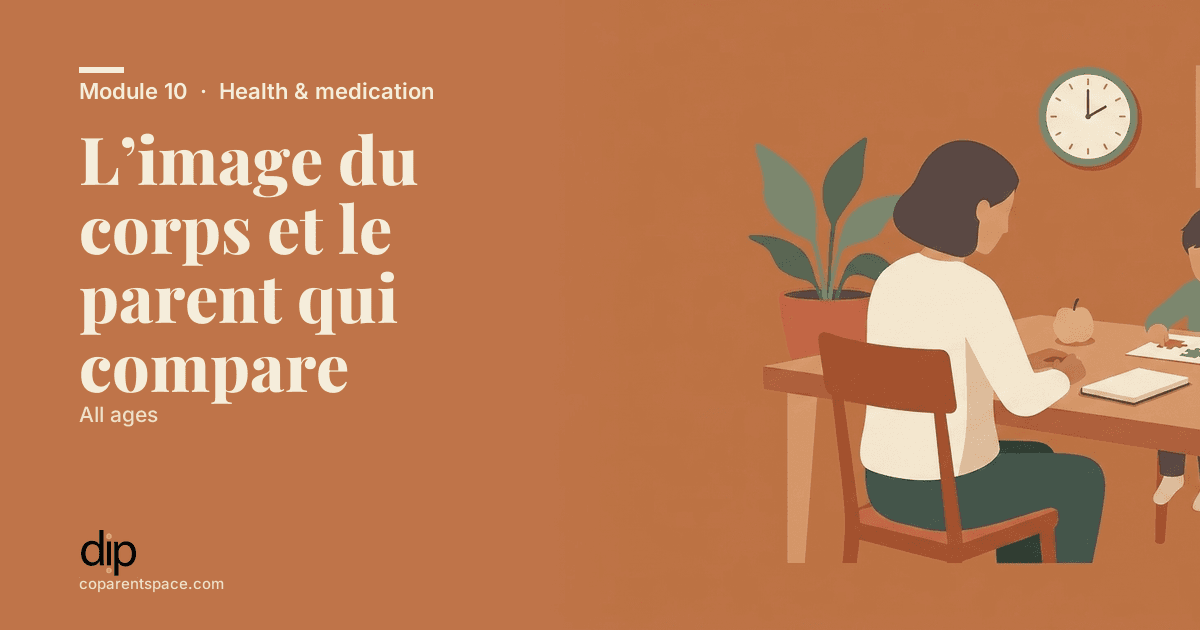 L’image du corps et le parent qui compare