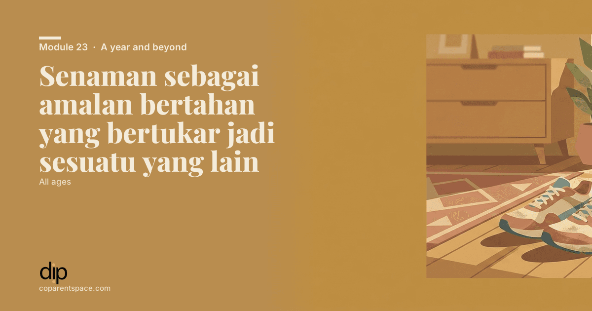 Senaman sebagai amalan bertahan yang bertukar jadi sesuatu yang lain