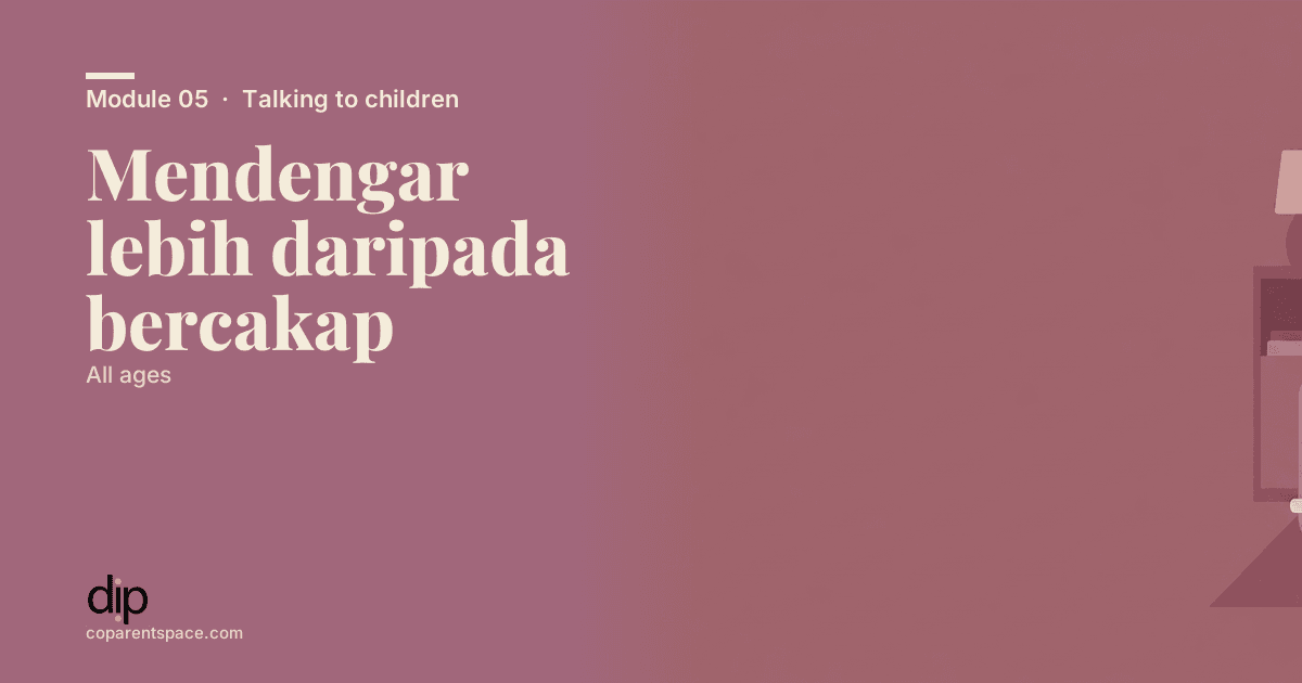Mendengar lebih daripada bercakap