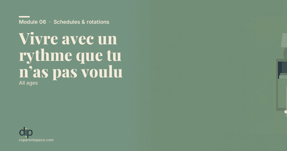 Vivre avec un rythme que tu n’as pas voulu