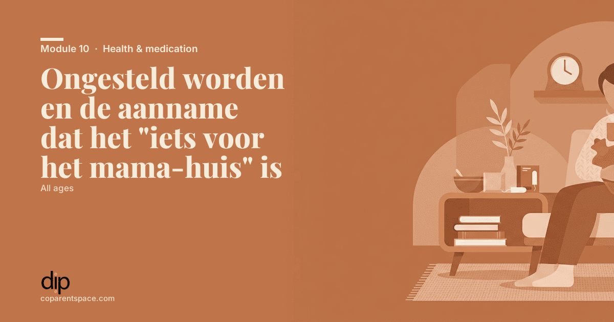 Ongesteld worden en de aanname dat het "iets voor het mama-huis" is