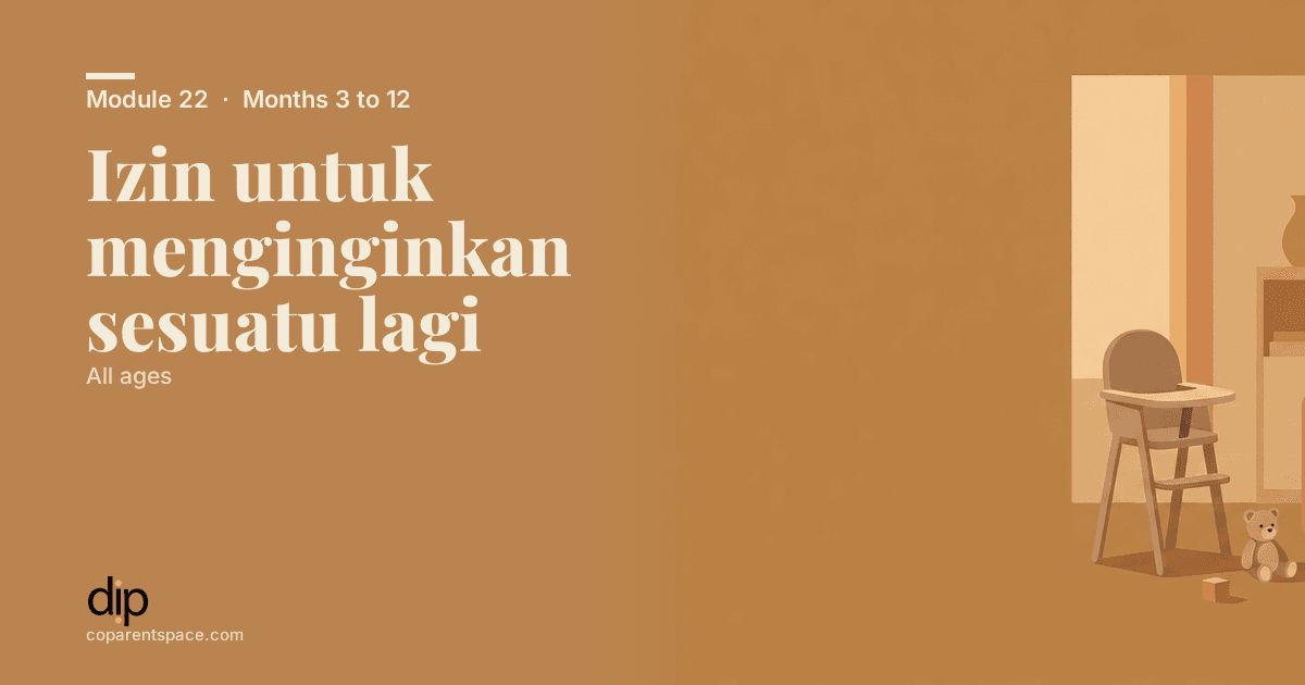 Izin untuk menginginkan sesuatu lagi