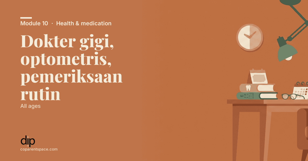 Dokter gigi, optometris, pemeriksaan rutin