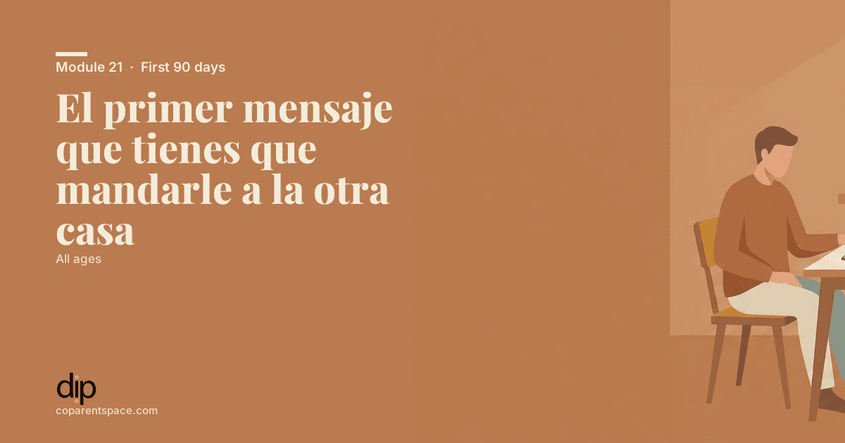El primer mensaje que tienes que mandarle a la otra casa