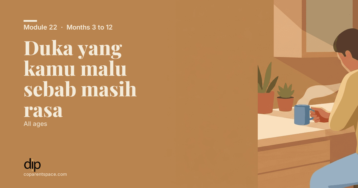 Duka yang kamu malu sebab masih rasa