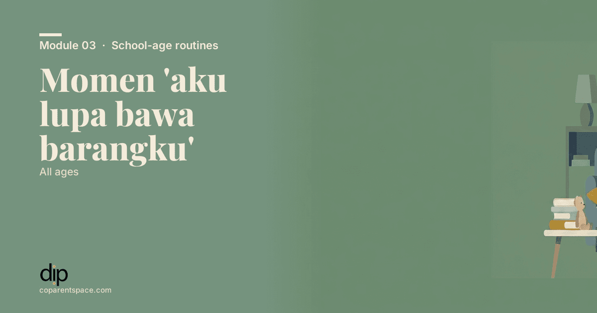 Momen 'aku lupa bawa barangku'