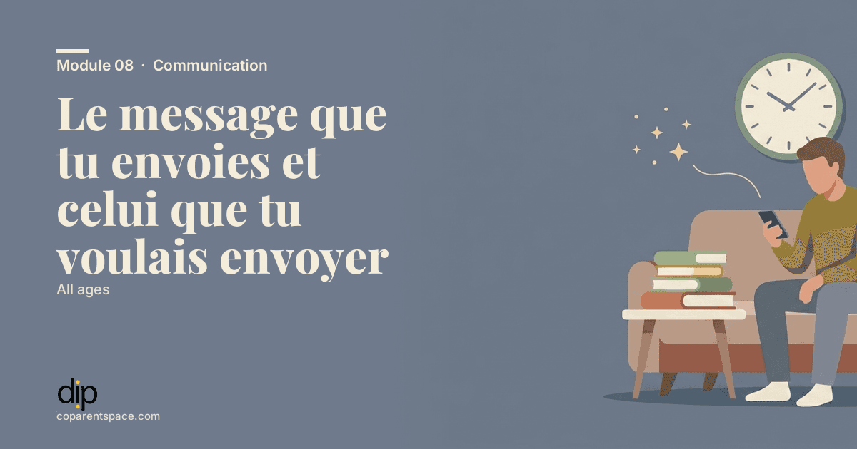 Le message que tu envoies et celui que tu voulais envoyer