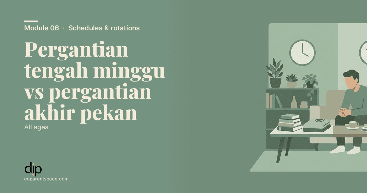 Pergantian tengah minggu vs pergantian akhir pekan