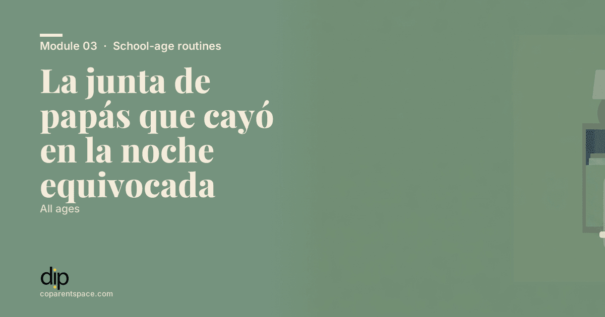 La junta de papás que cayó en la noche equivocada