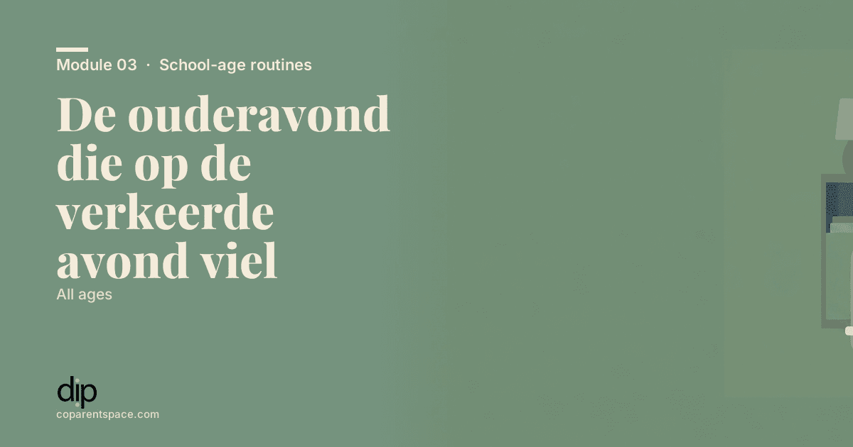 De ouderavond die op de verkeerde avond viel