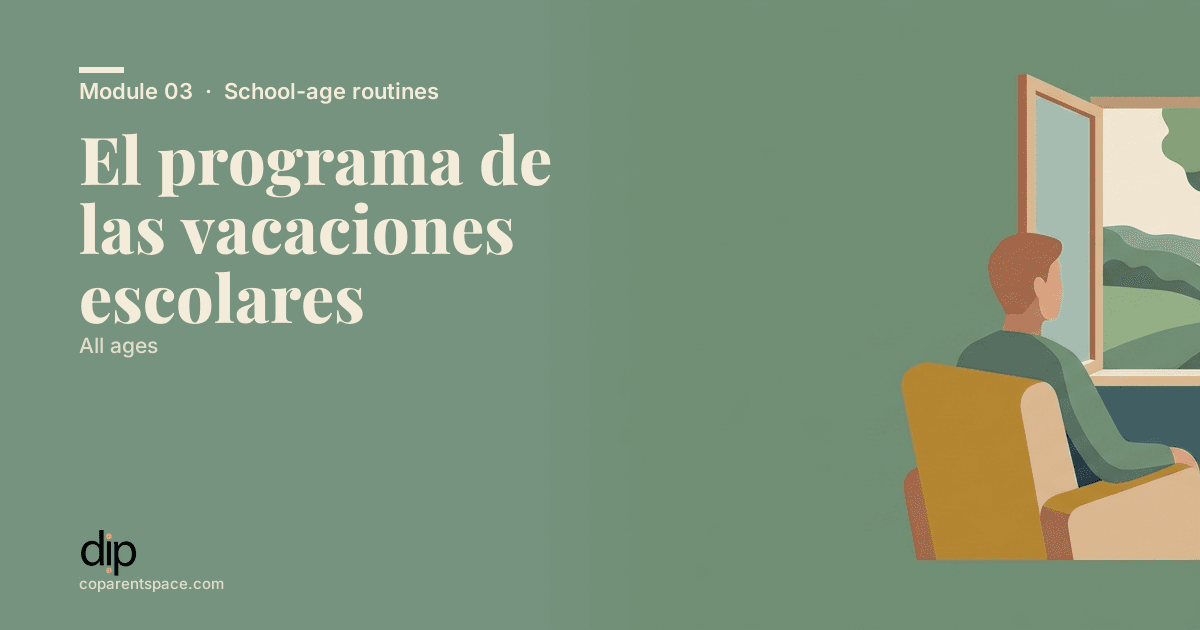 El programa de las vacaciones escolares