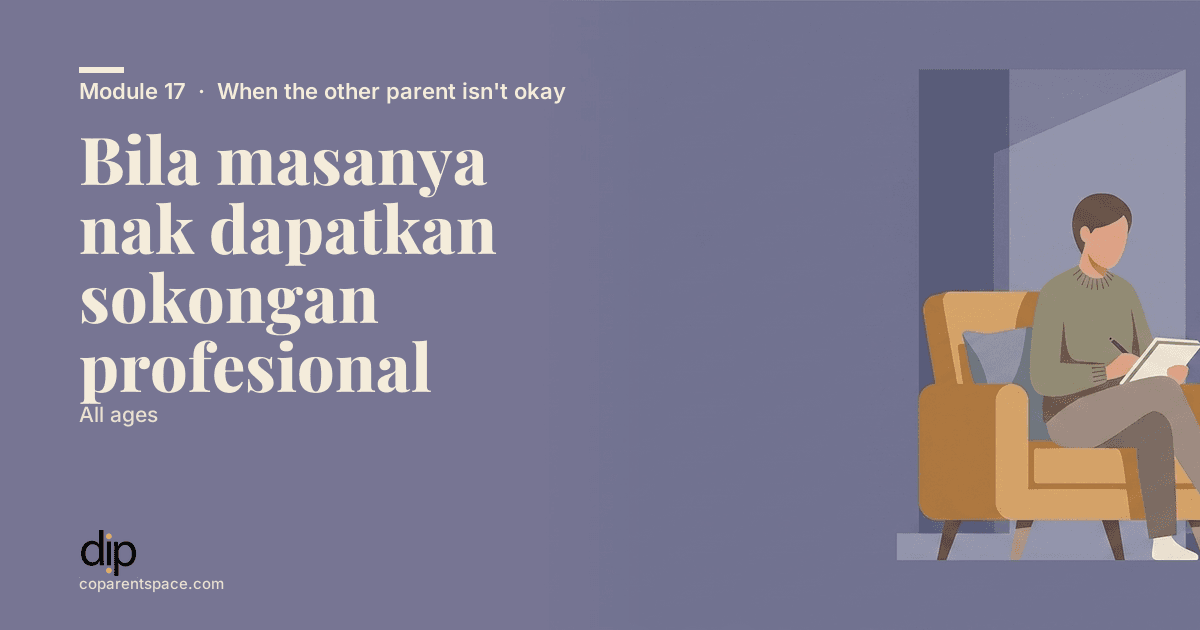 Bila masanya nak dapatkan sokongan profesional