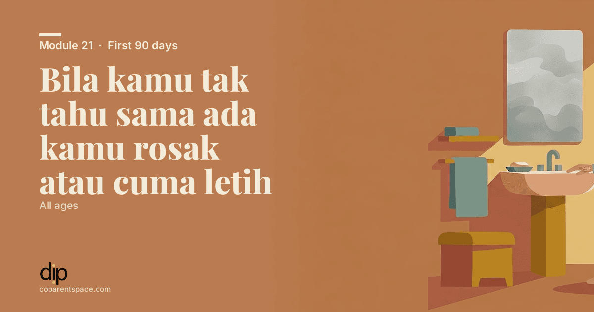 Bila kamu tak tahu sama ada kamu rosak atau cuma letih