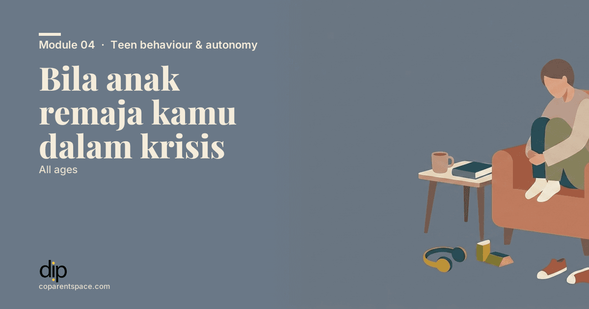 Bila anak remaja kamu dalam krisis