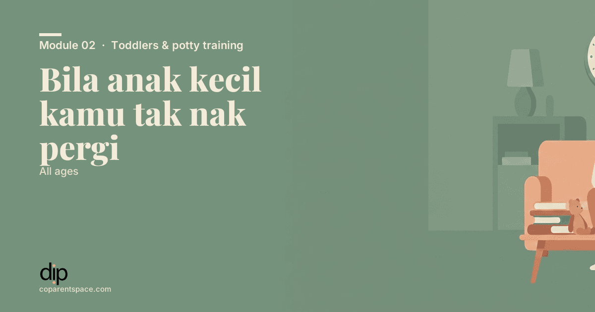 Bila anak kecil kamu tak nak pergi