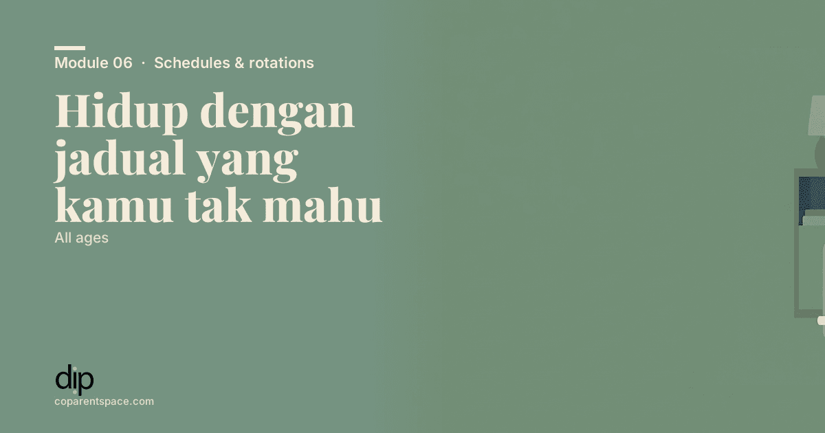 Hidup dengan jadual yang kamu tak mahu