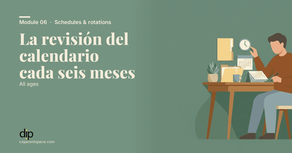 La revisión del calendario cada seis meses