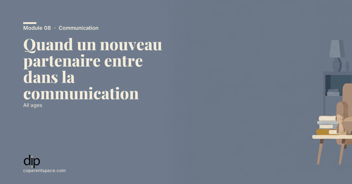 Quand un nouveau partenaire entre dans la communication