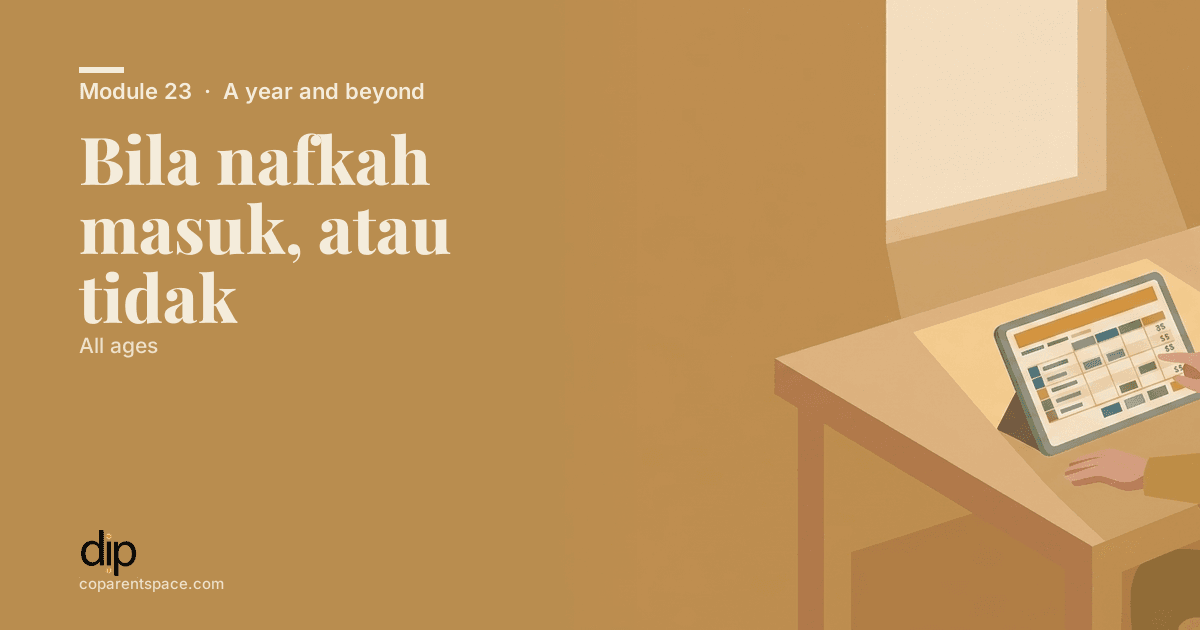 Bila nafkah masuk, atau tidak
