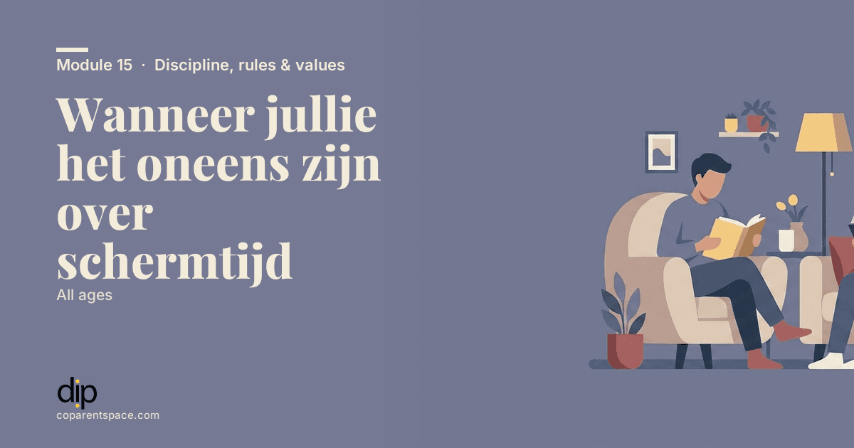 Wanneer jullie het oneens zijn over schermtijd